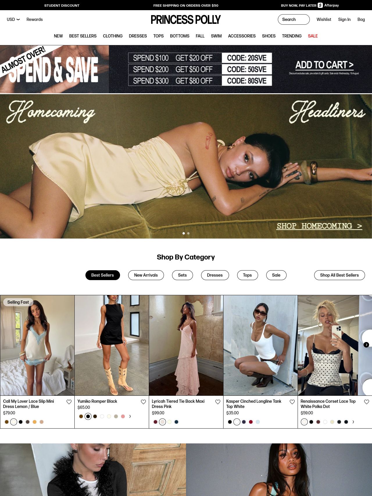 Princess Polly website
