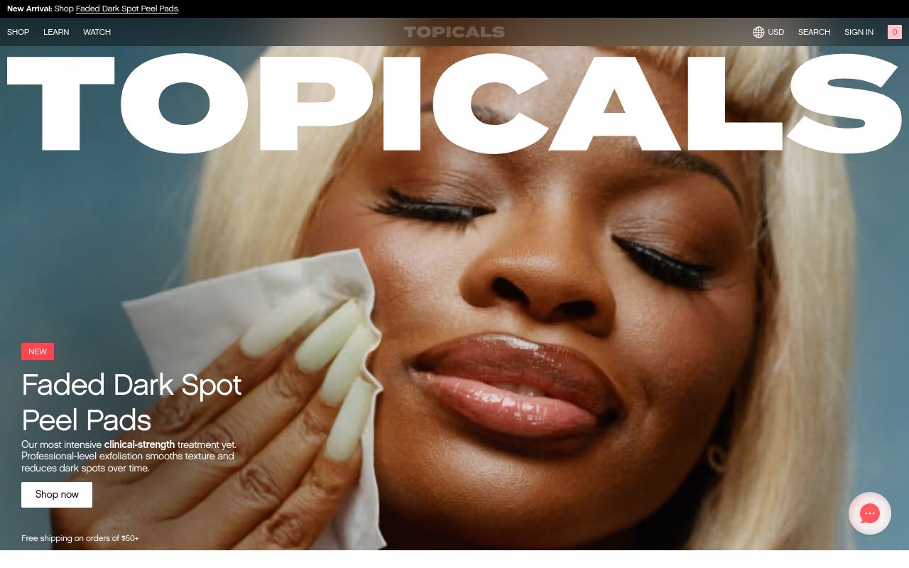 Topicals website